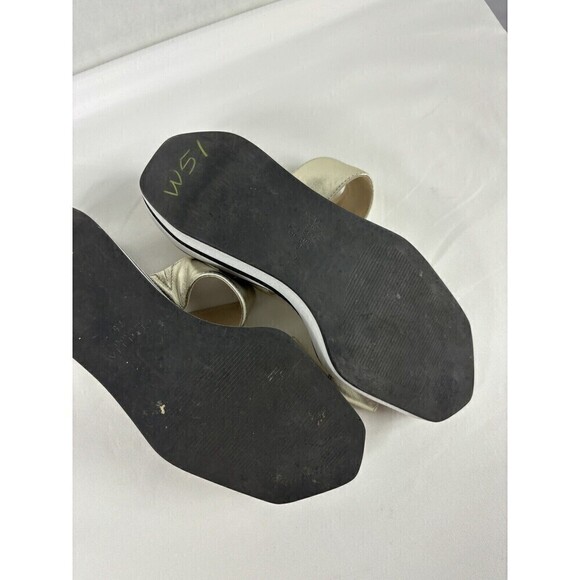 Cecelia New York Beecher Platform Sandal Metallic Gold Leather 7.5 M - Picture 8 of 8